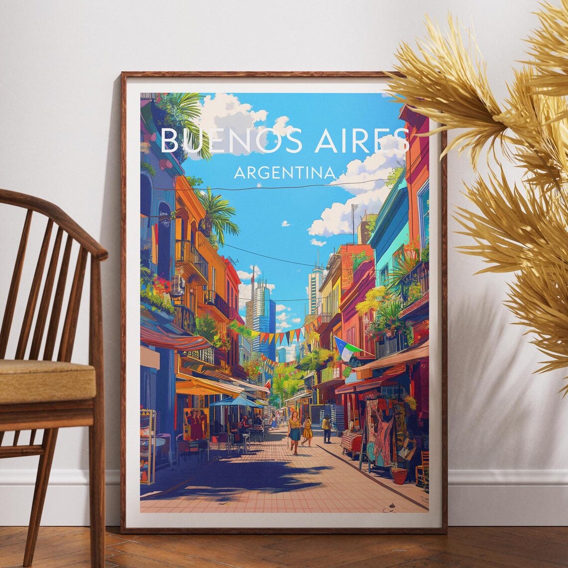 Buenos Aires Travel Print Argentina Poster Wall Art South America