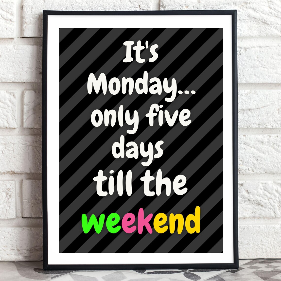 Funny Monday Poster, Sarcastic Office Decor - Image 2