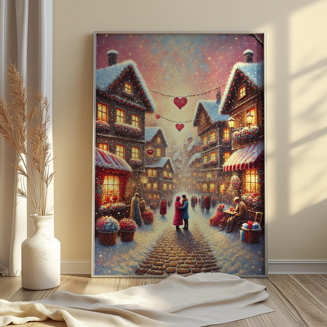 Love Print, Trendy Winter Romance Poster - Image 2