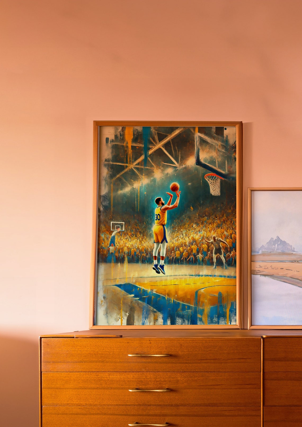 Basketball Poster Basketball Print Basketball Player Poster Sports Poster Gift For Him Printable Wall Art Trendy Sporty Wall Art - Image 2
