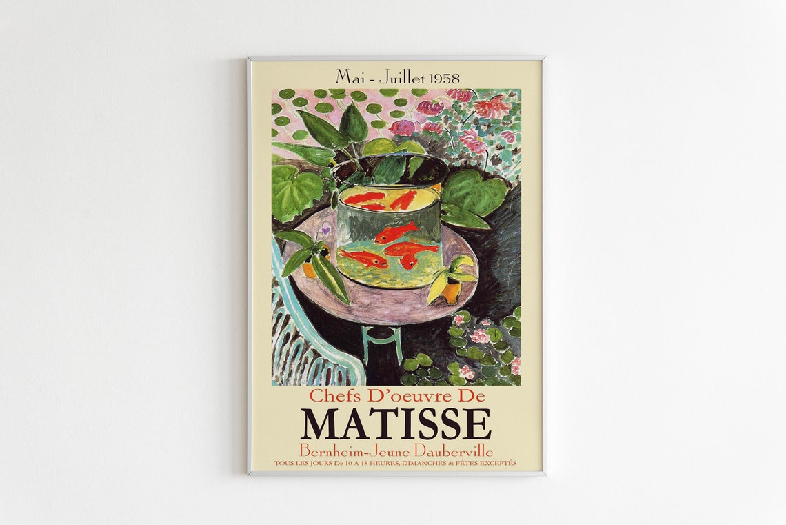 Henri Matisse Goldfish Bowl 1958 Bernheim Jeune Exhibition Poster - Image 3