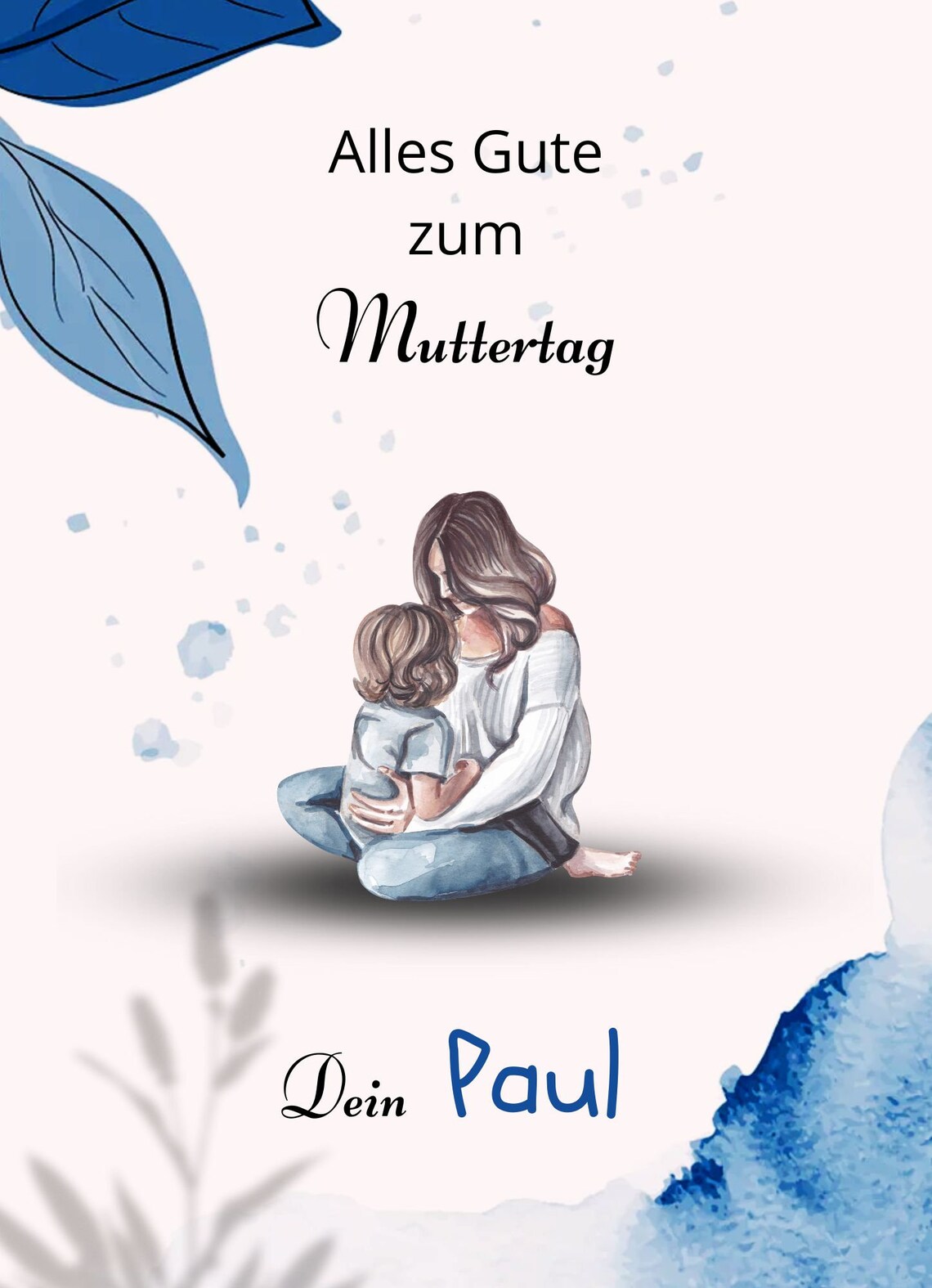 Gift for Mom, Mother's Day Template for Son - Image 2