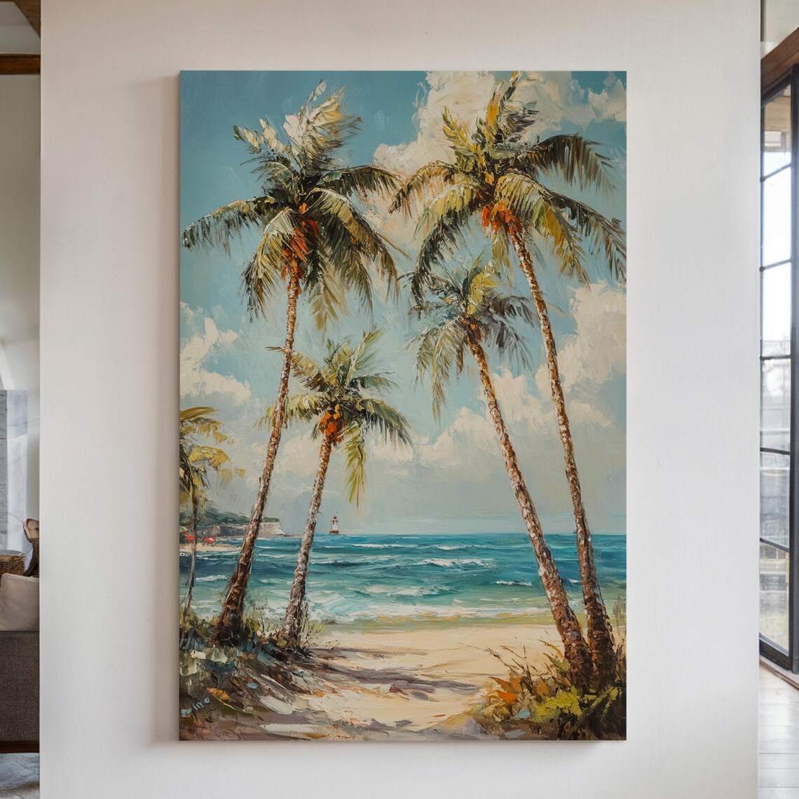Tropical Beach Paradise, Coastal Landscape Art Print - Image 5