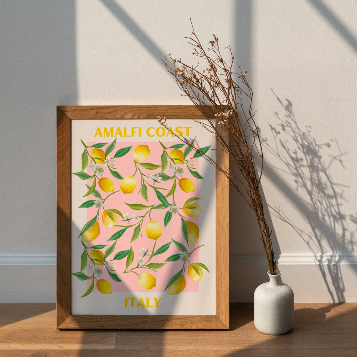 Amalfi Coast Italy Lemons Art Print - Image 3