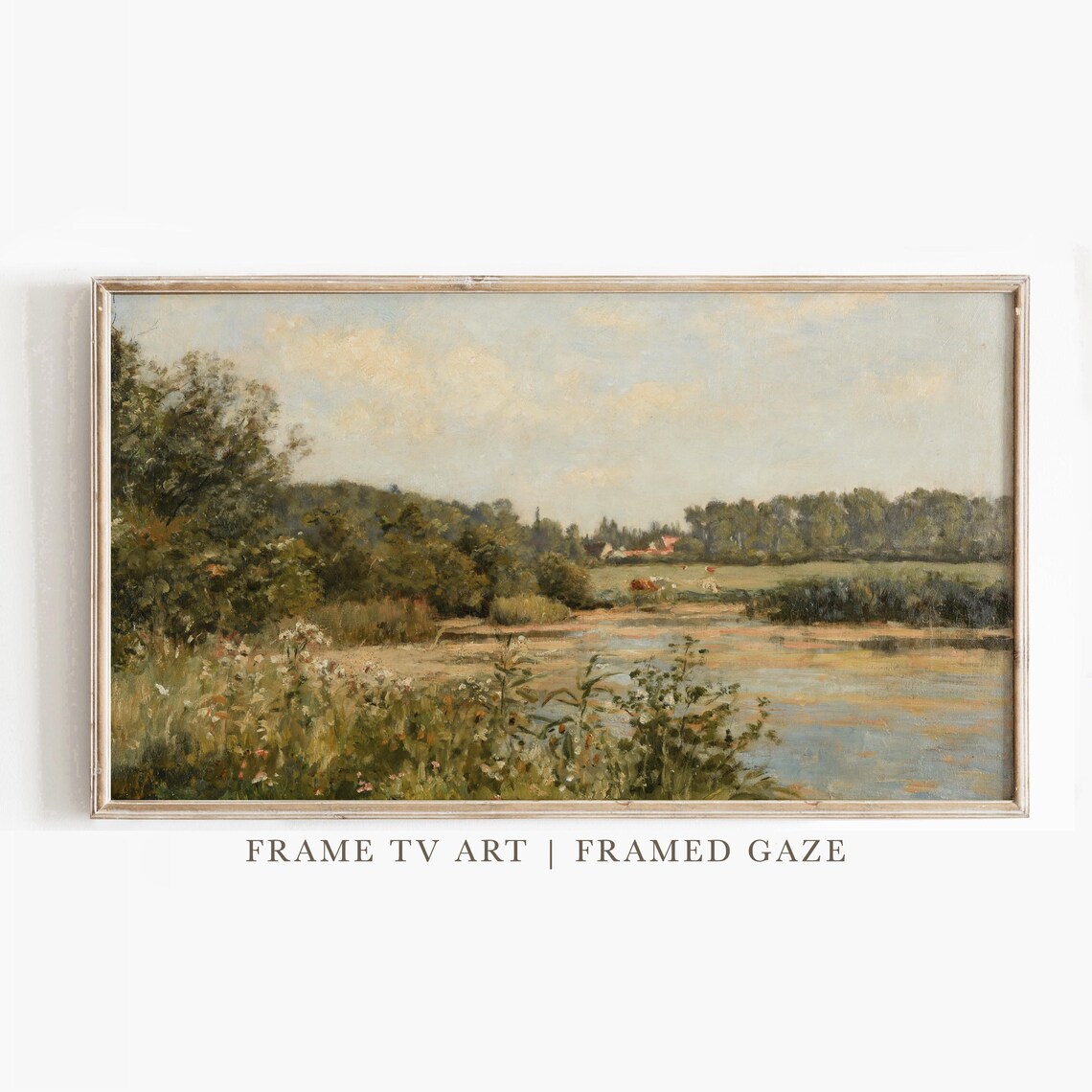 Vintage Landscape Art Print for Frame TV