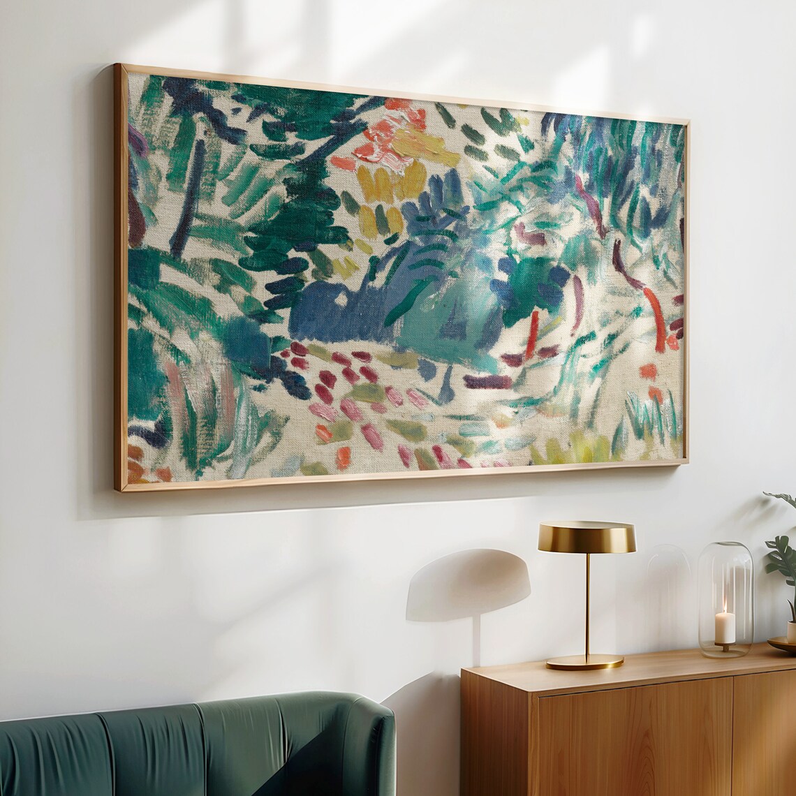 Abstract Vintage Painting Art Print, Modern Decor - Image 4