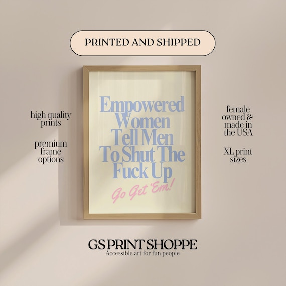 Empowered Women Vertical Beige Art Print
