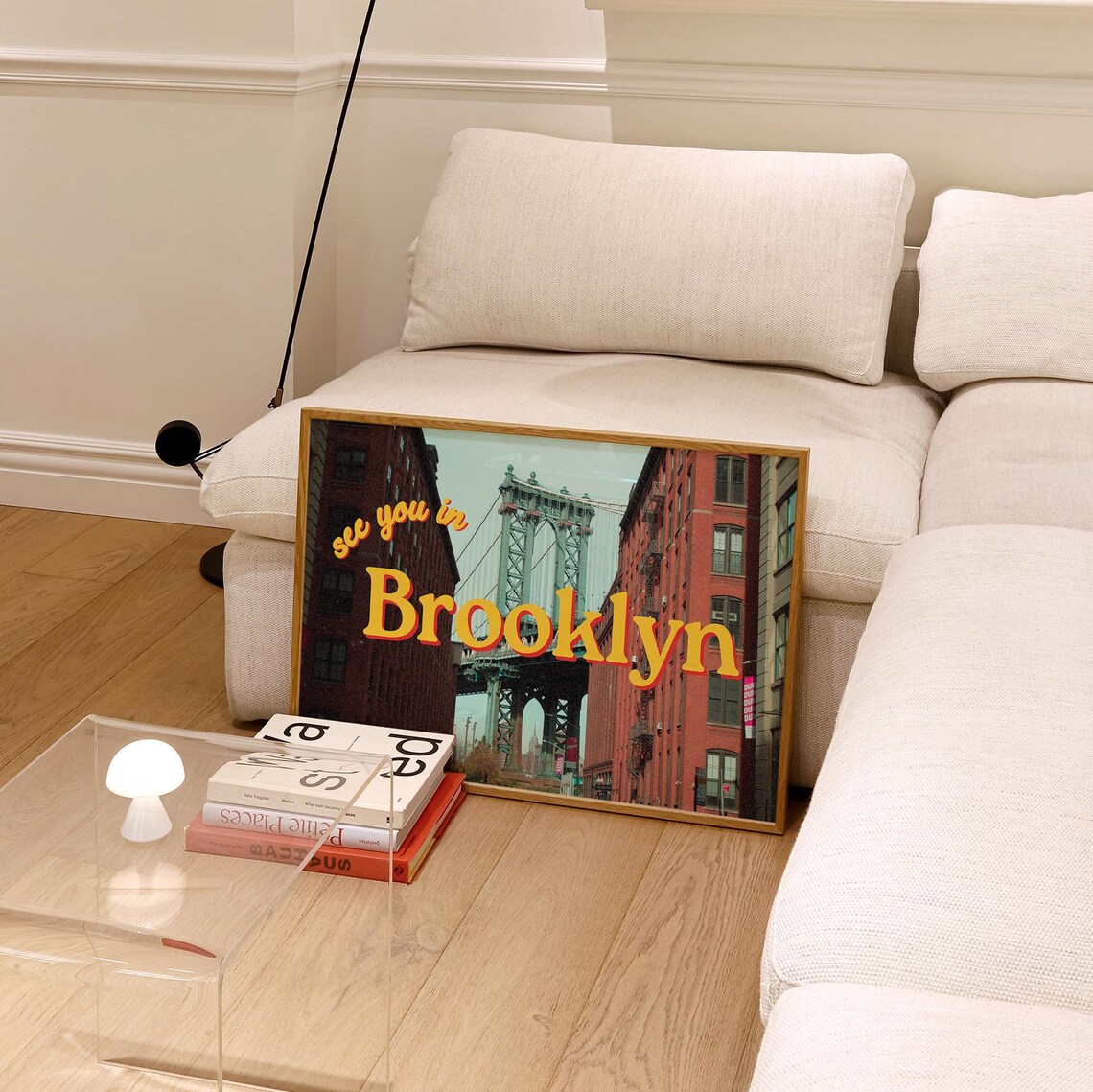 Brooklyn Retro Photo Art Print, New York Poster