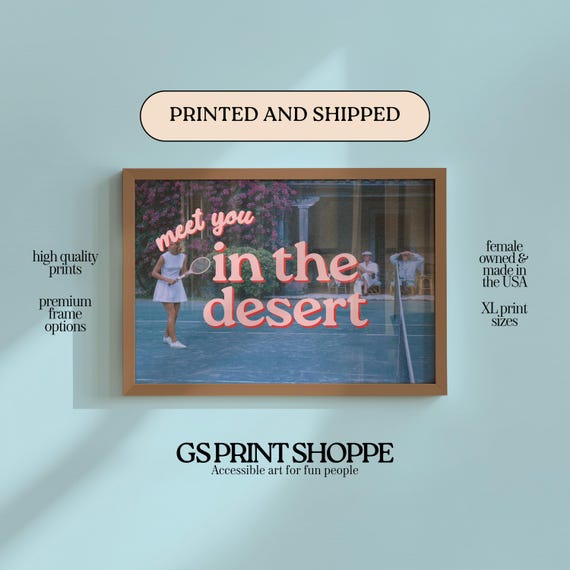 Meet You In The Desert Horizontal Art Print