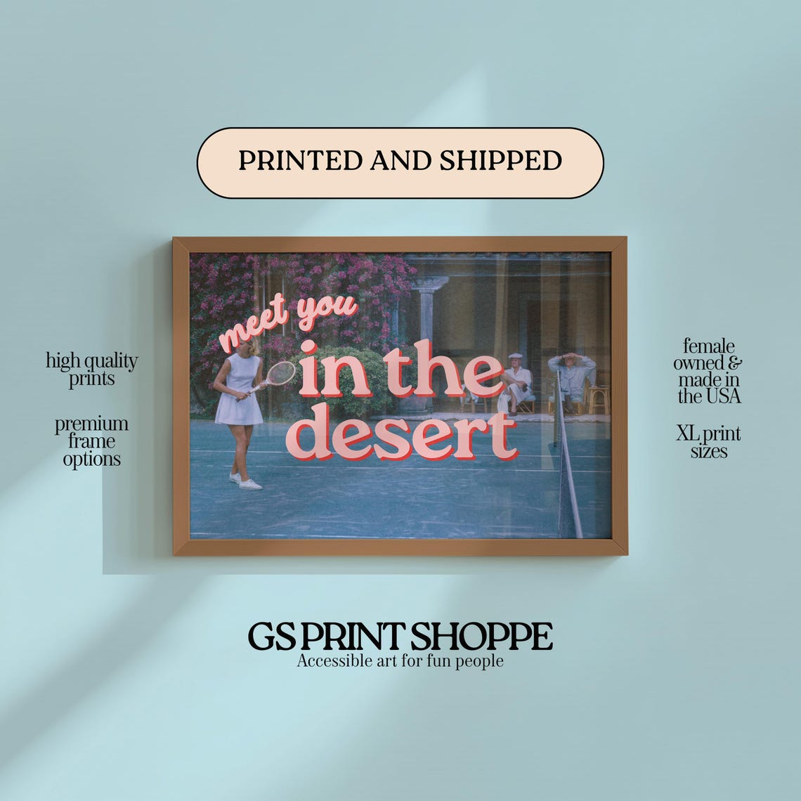 Meet You In The Desert Horizontal Art Print