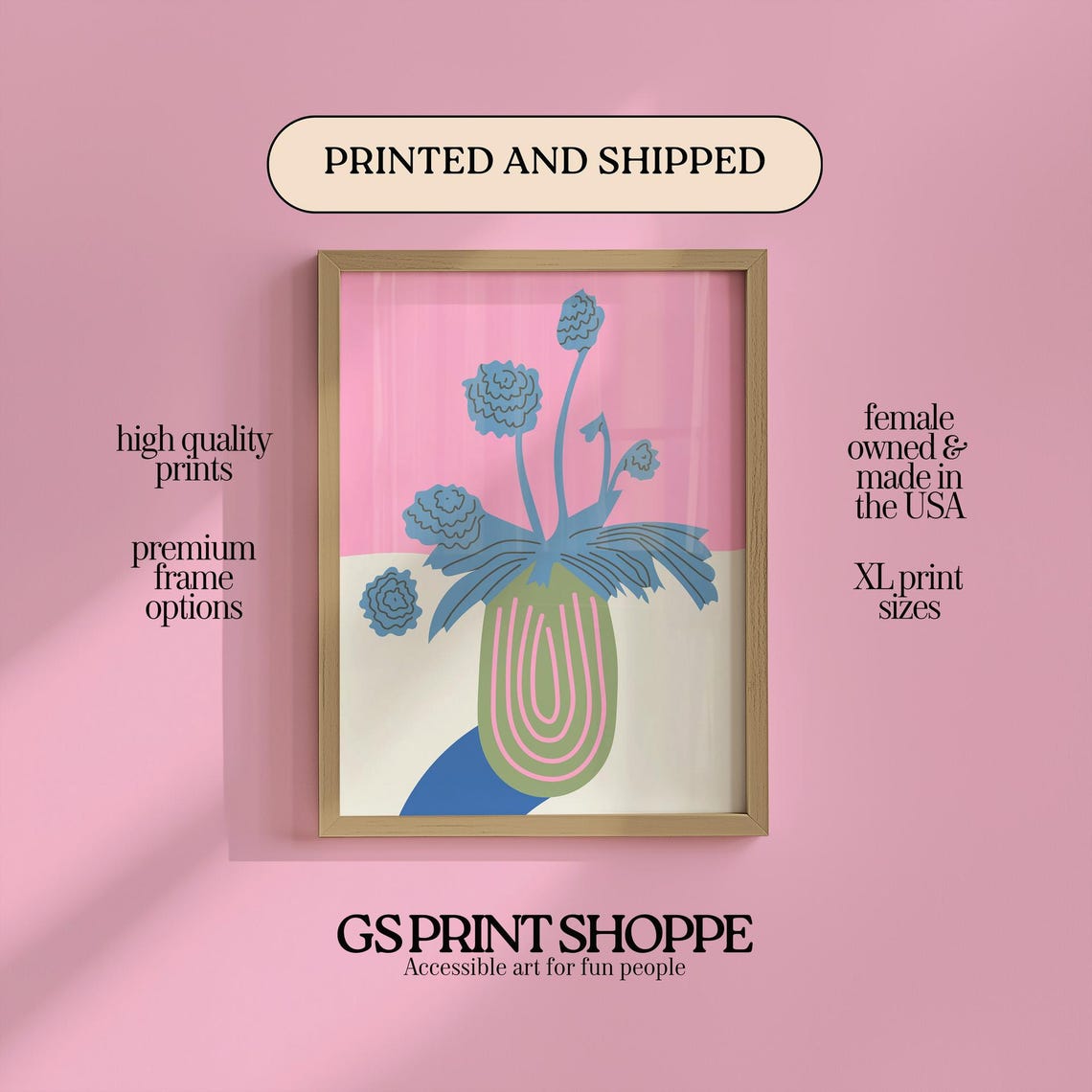 Abstract Bouquet Chrysanthemum Art Print