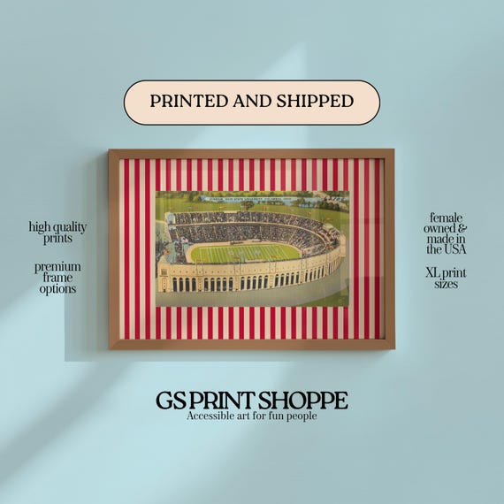 The Ohio State Stadium Horizontal Art Print