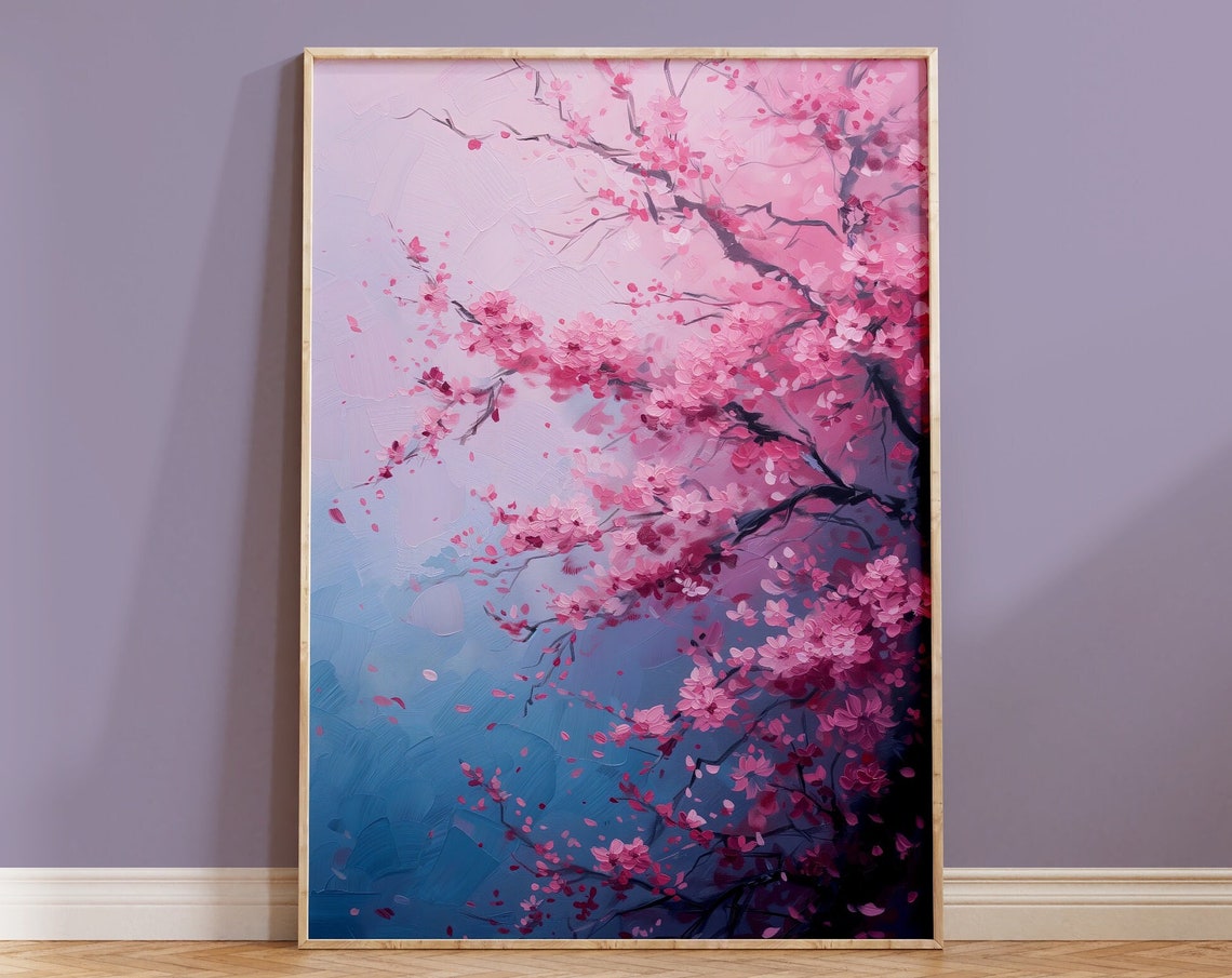 Pink Cherry Blossom Tree Blossom Mist Dreamy Floral Art Print