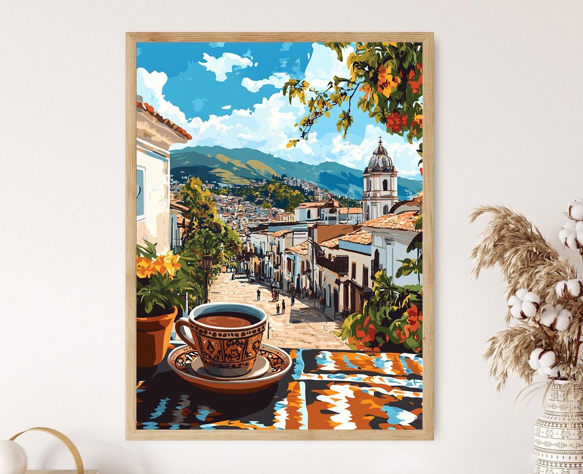 Chocolate En Taza In Quito, Andean Heritage Art
