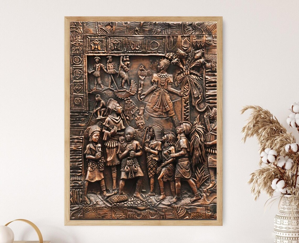 Benin African Art Giclee Print Beautiful Wall Decor Accent Ideal Home Decor Gift For Any Occasion