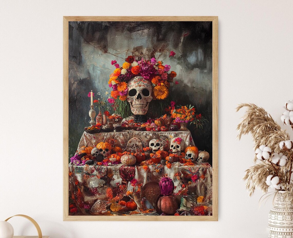 Altar De Muerto Illustration, Ofrenda Artwork