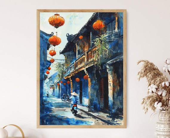Ancient Town Charm Art Inspired By Hoi Ans Historic Architecture