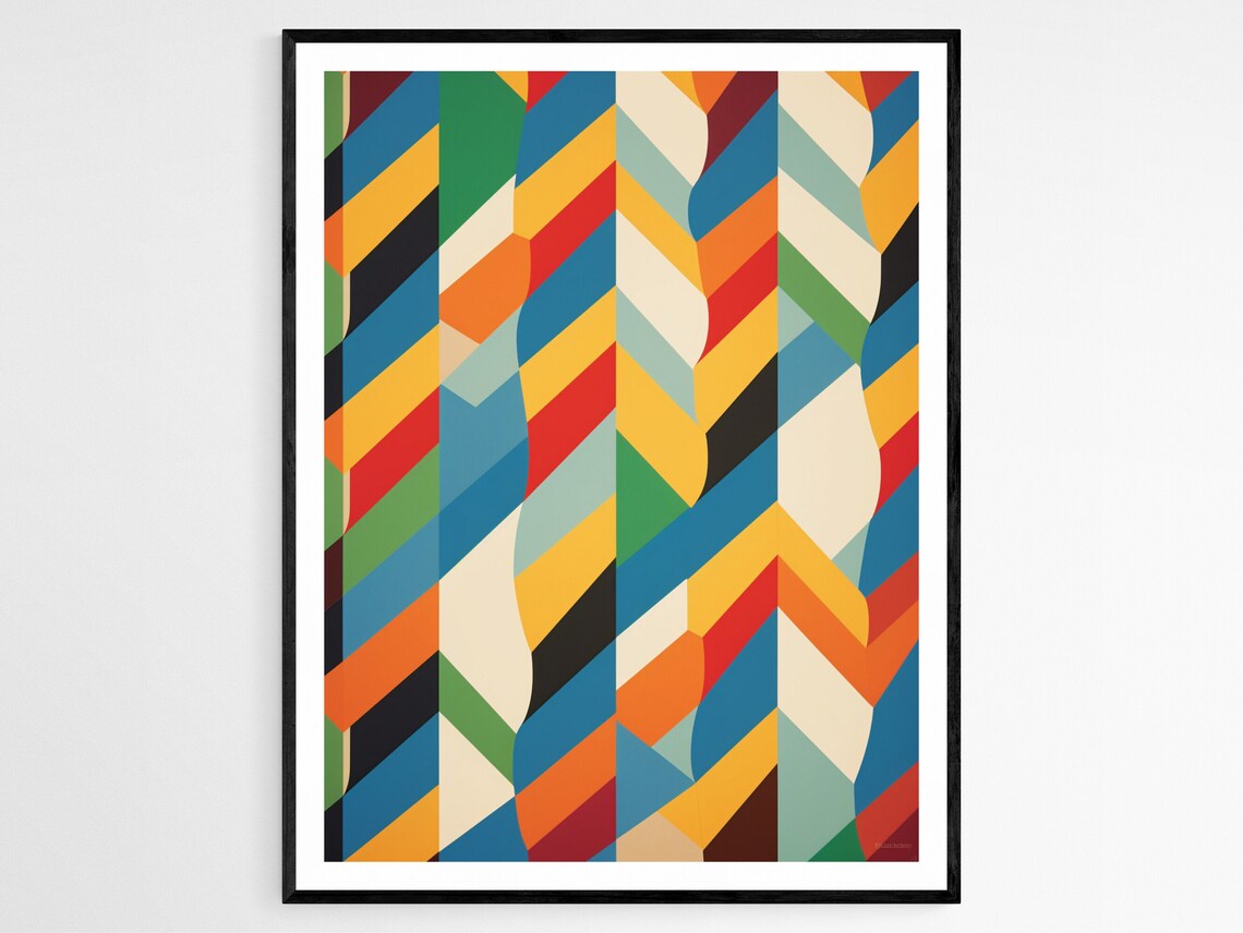 Abstract Geometric Tessellation Pattern, Art Print