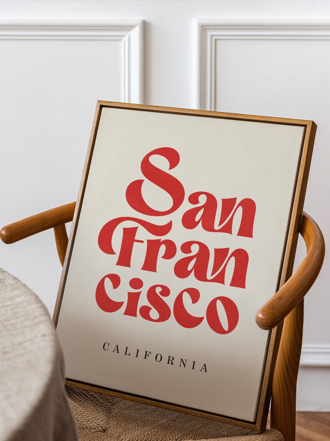 San Francisco Retro Travel Poster, Urban Wall Art - Image 3