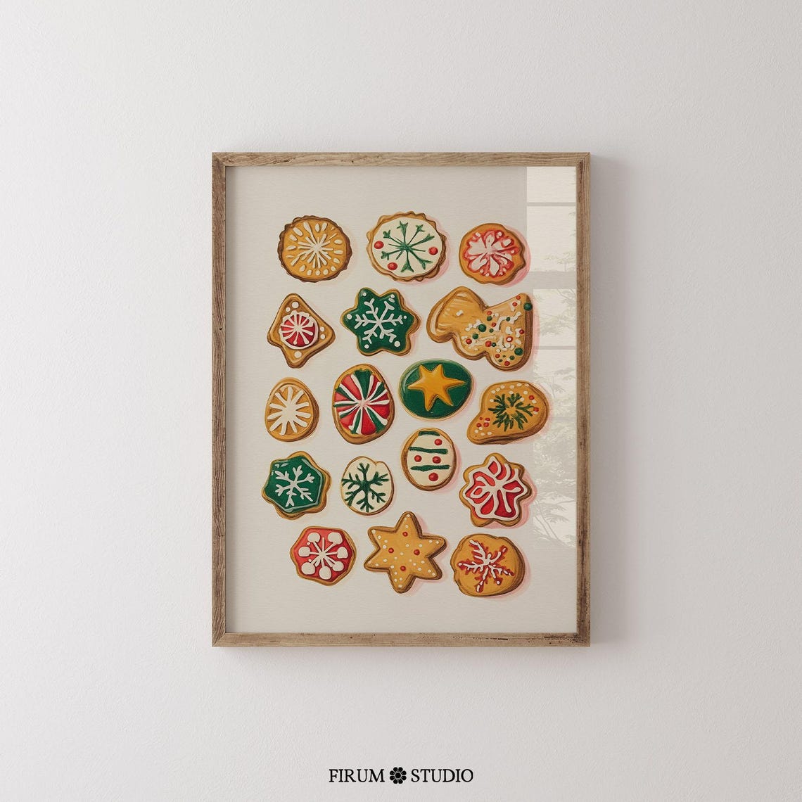 Christmas Cookies Decorated Sugar Cookies Holiday Kitchen Poster - Image 2