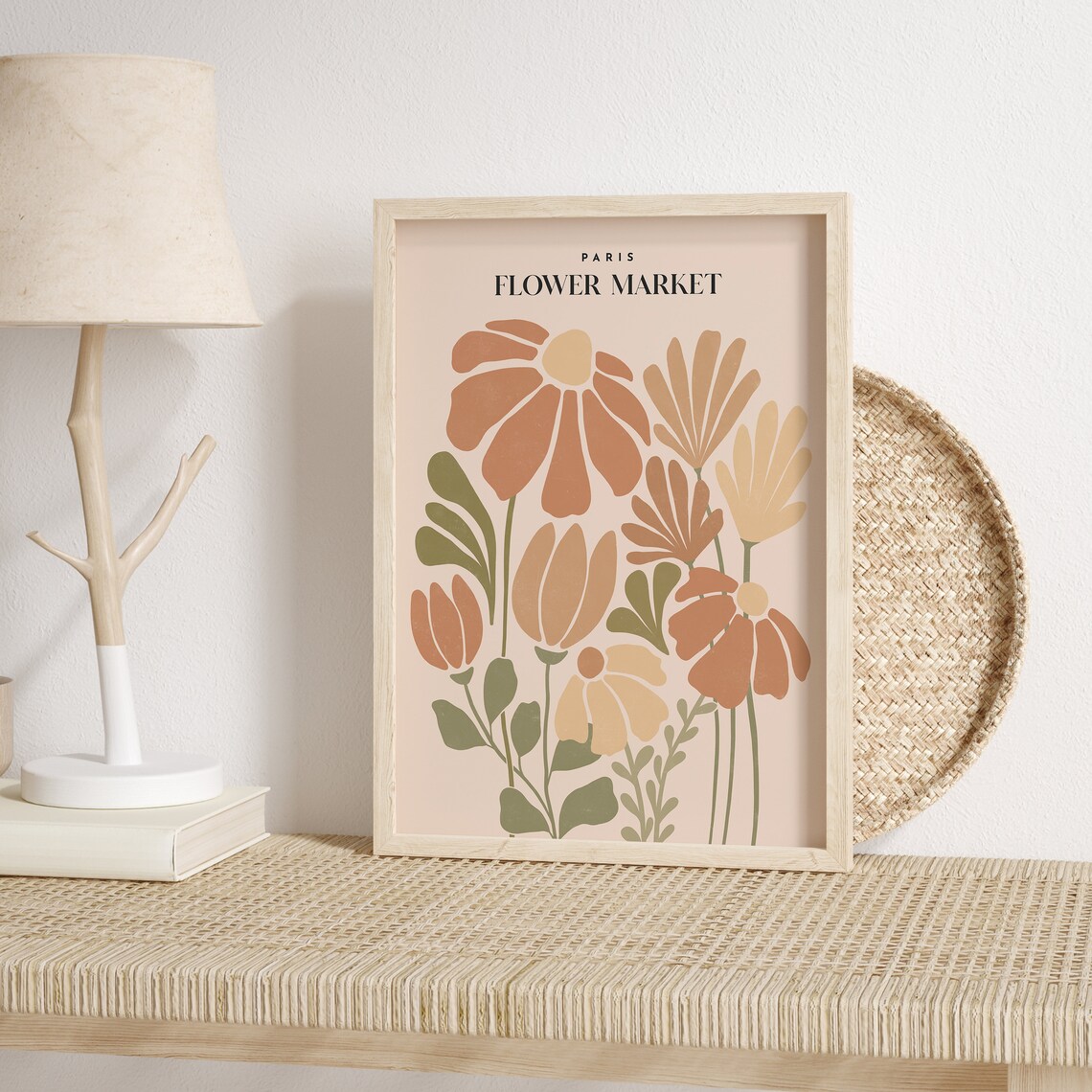 Paris Flower Market Boho Botanical Art Print - Image 2
