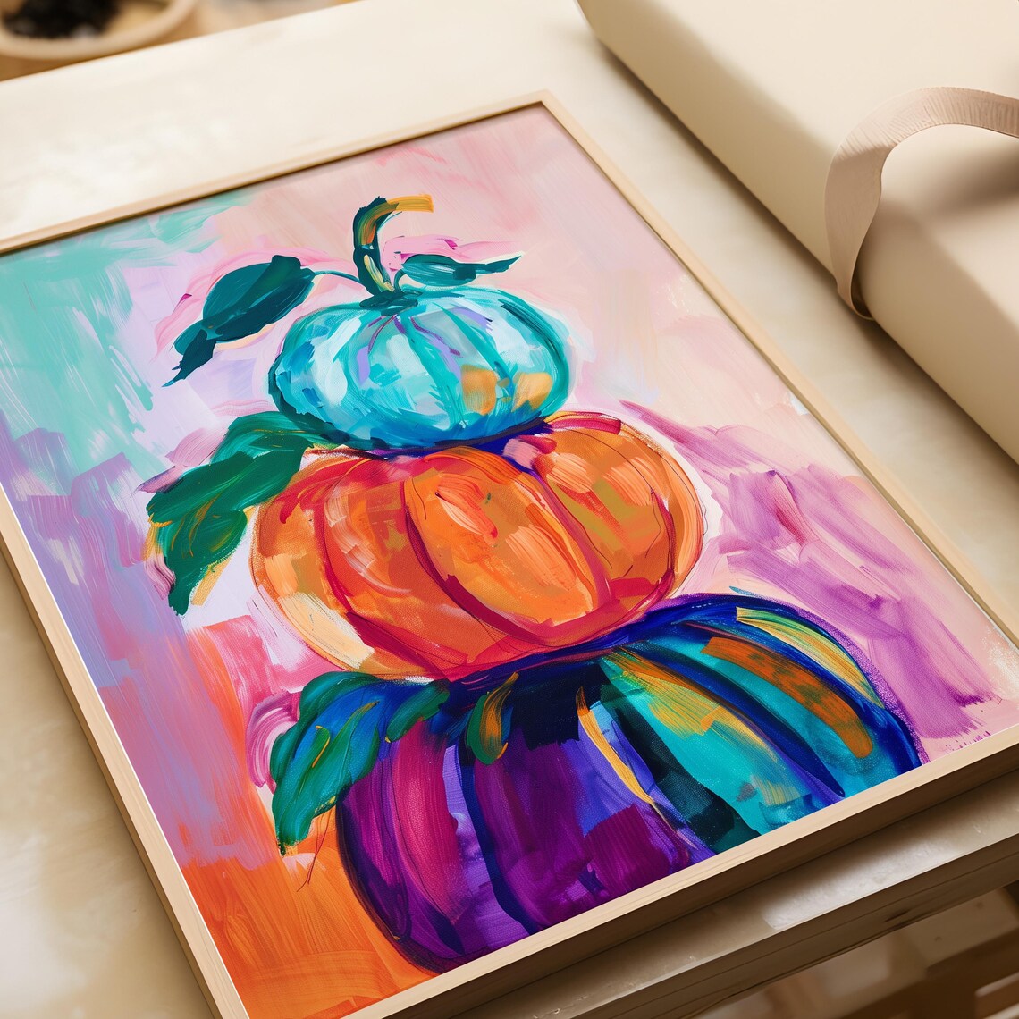 Maximalist Pumpkin Halloween Wall Art Print - Image 4