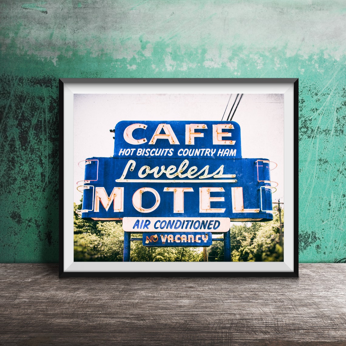 Loveless Cafe Loveless Motel Nashville Sign Photography Street Art Wall Art Photo Music City Photography Southern Cooking