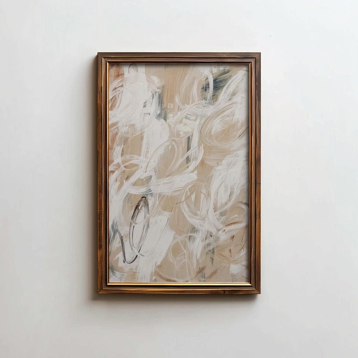 Abstract Wall Art Neutral Tones Printable Poster Serene Contemporary Decor For Modern Home