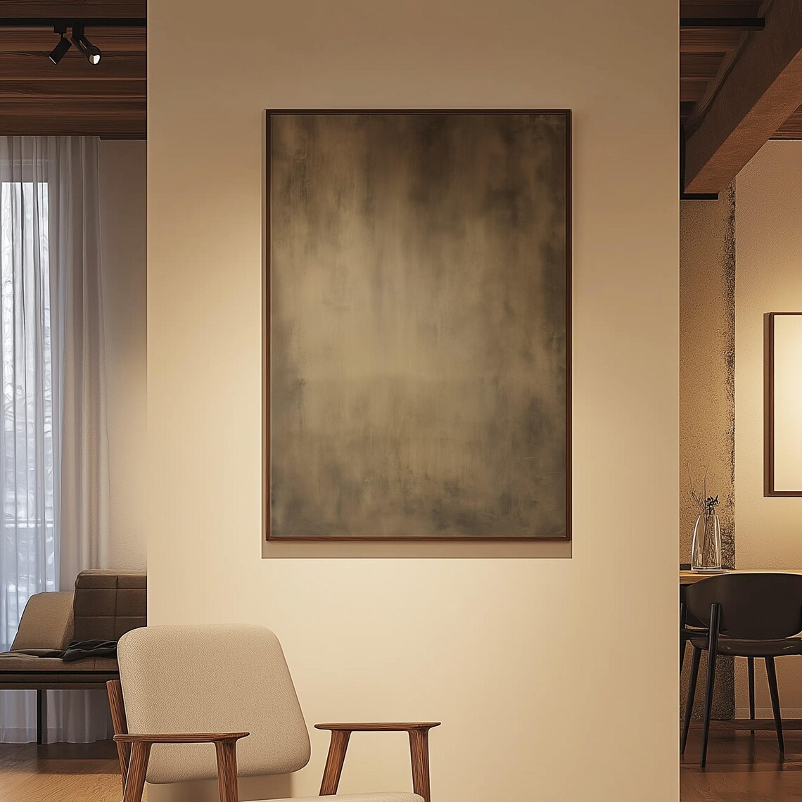 Abstract Wall Art, Neutral Tones Poster