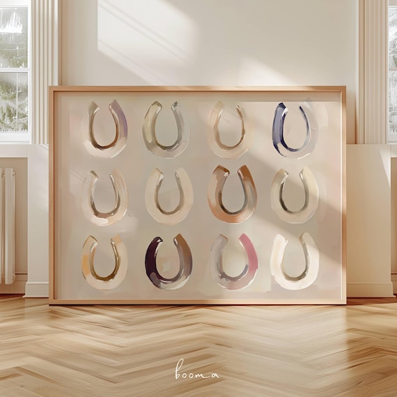 Western Horseshoes Southwestern Wall Art Print