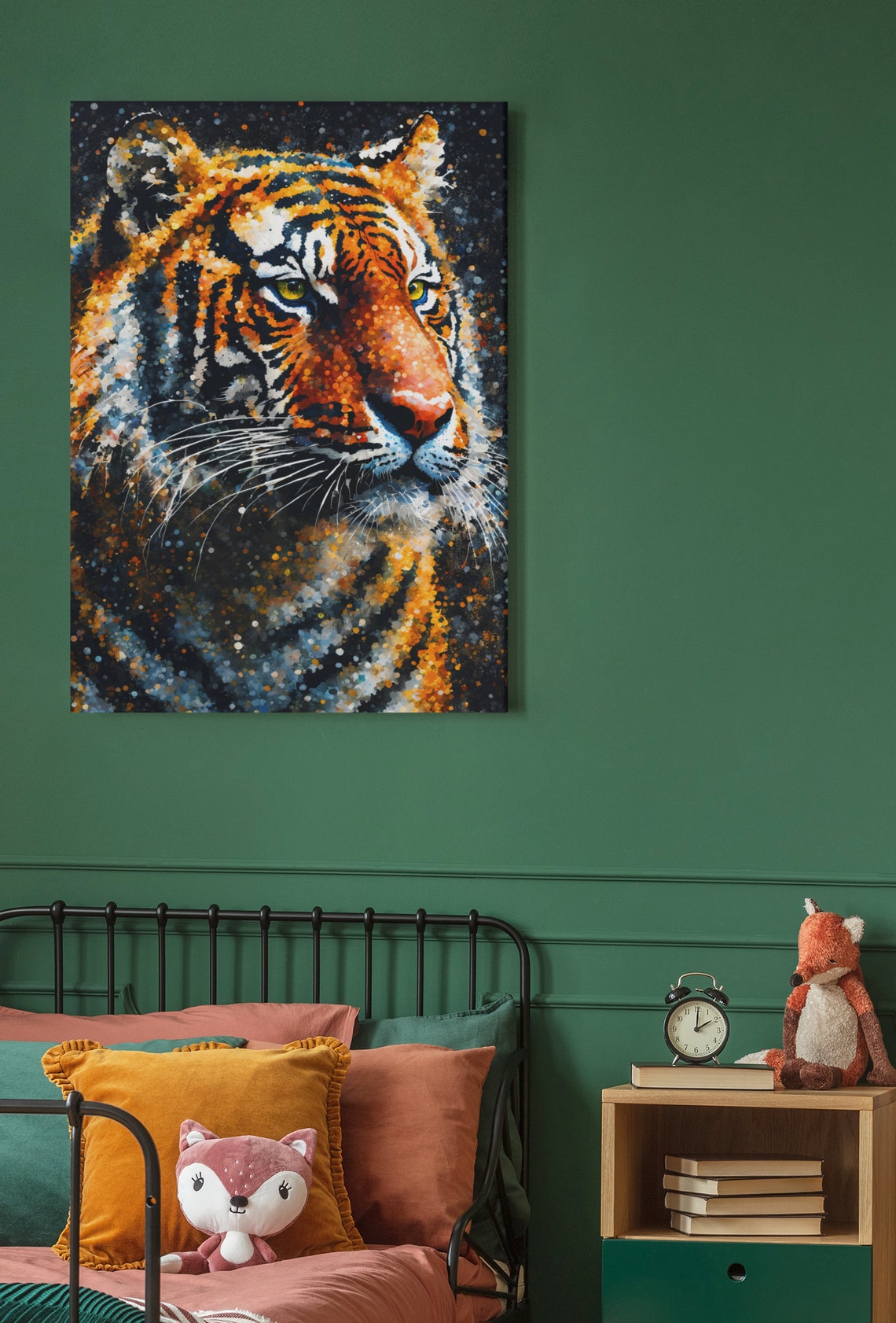 Wild Tiger Photo Art Print Modern Animal Art Trendy Animal Wall Art Tiger Prints Large Tiger Photo Poster Tiger Home Decor Jungle Art - Image 4