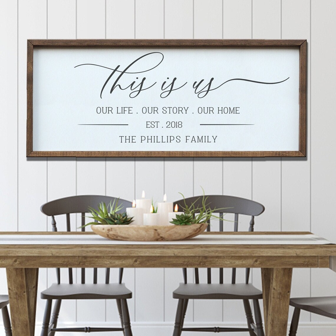 Family Name Sign, Our Life Our Story Our Home