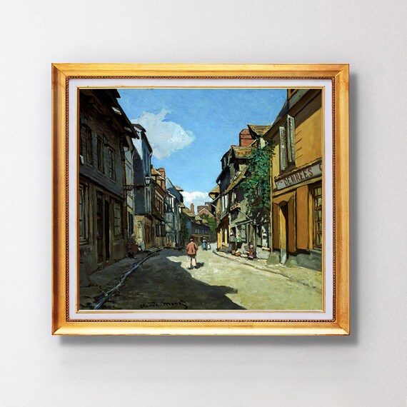Claude Monet Rue De La Bavole Honfleur Fine Art Glice 1864 Sku 0120