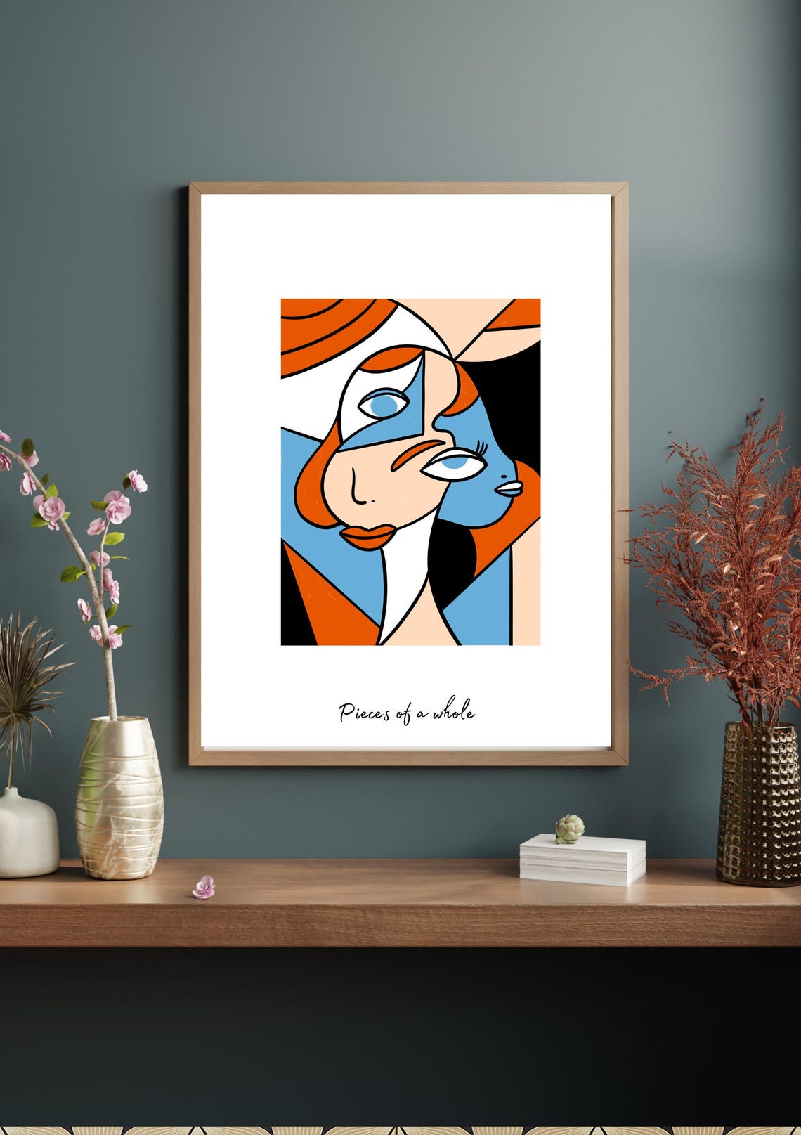 Minimalistcubist Wall Art Abstractgeometric Design Moderncontemporary Home Decor Printabledigital Poster - Image 3