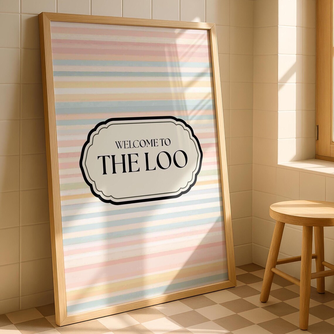 Toilet Wall Art Print, Fun Bathroom Decor