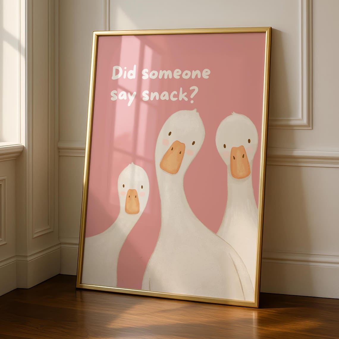 Kitchen Goose Funny Typography Decor Poster