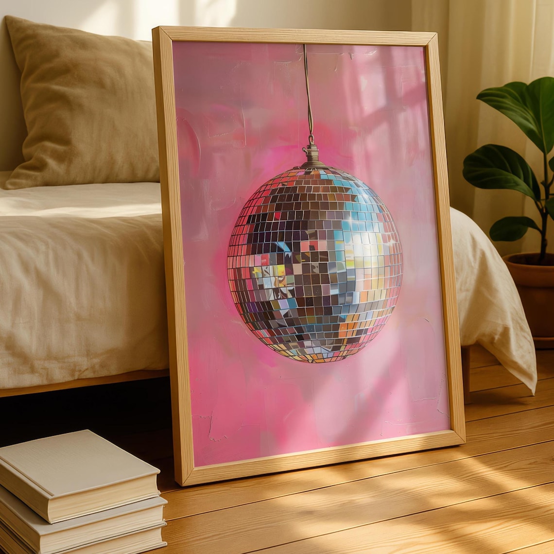 Disco Ball Print, Funky Kitchen Wall Art