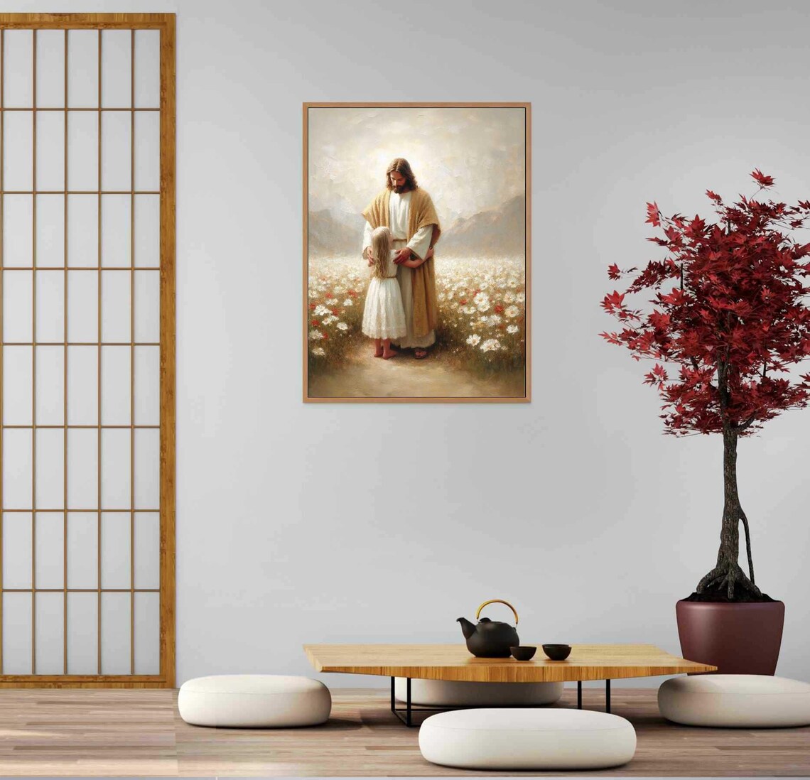 Find Him Christian Painting, Jesus And Girl - Image 5