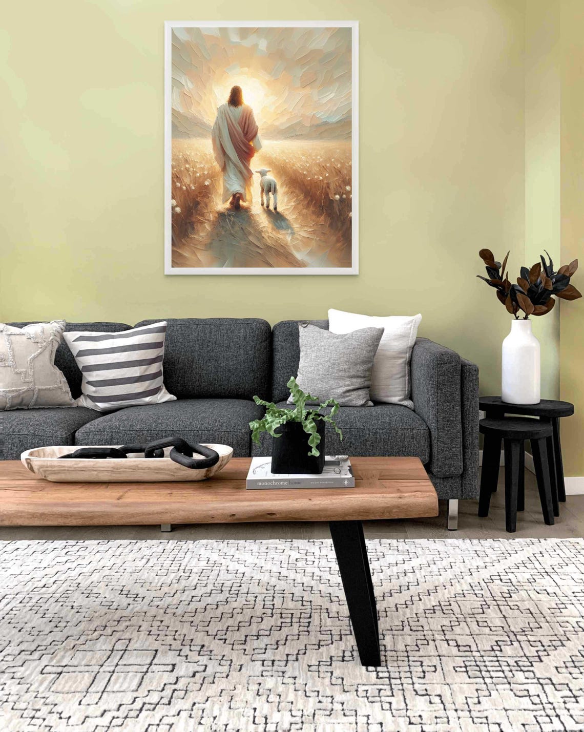 Leave The 99 Christian Art Print, Jesus Shepherd - Image 2