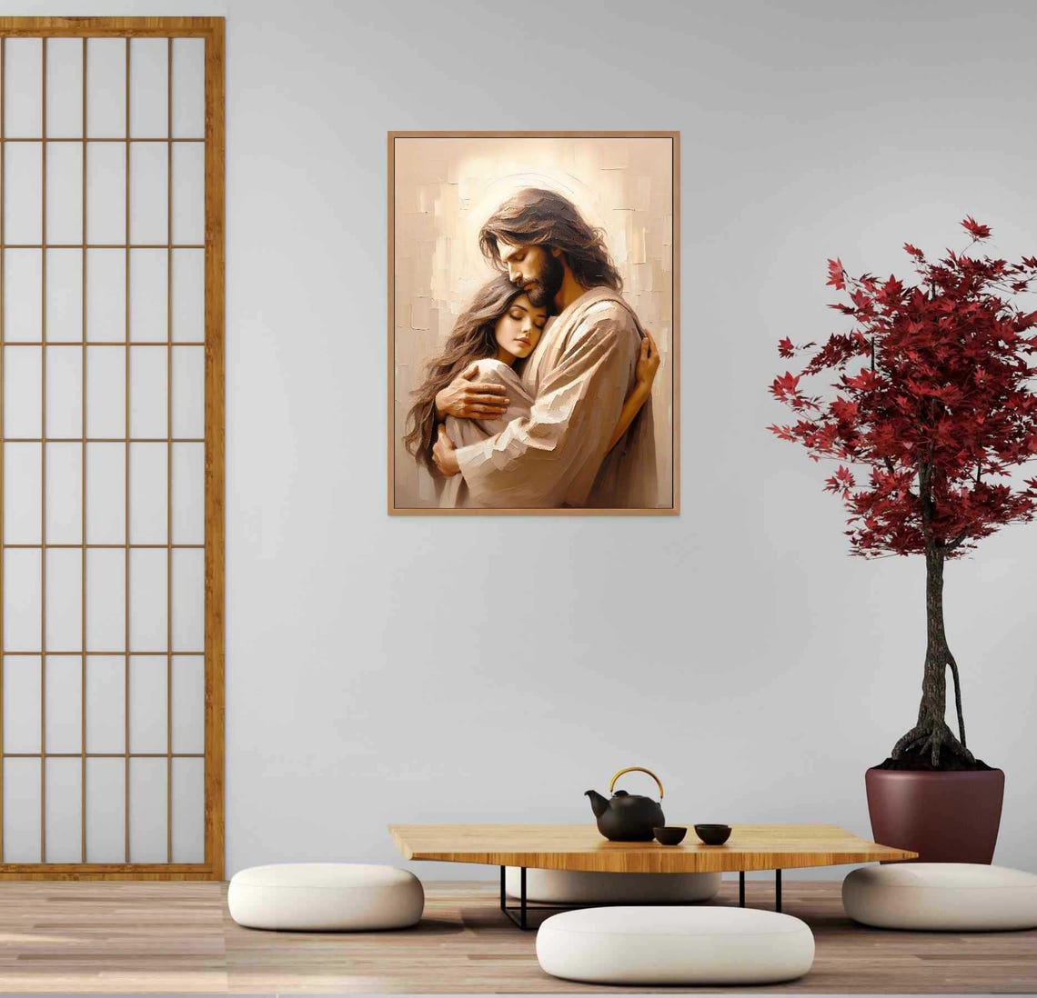 He Loves You Modern Christian Art, Jesus Painting - Image 5