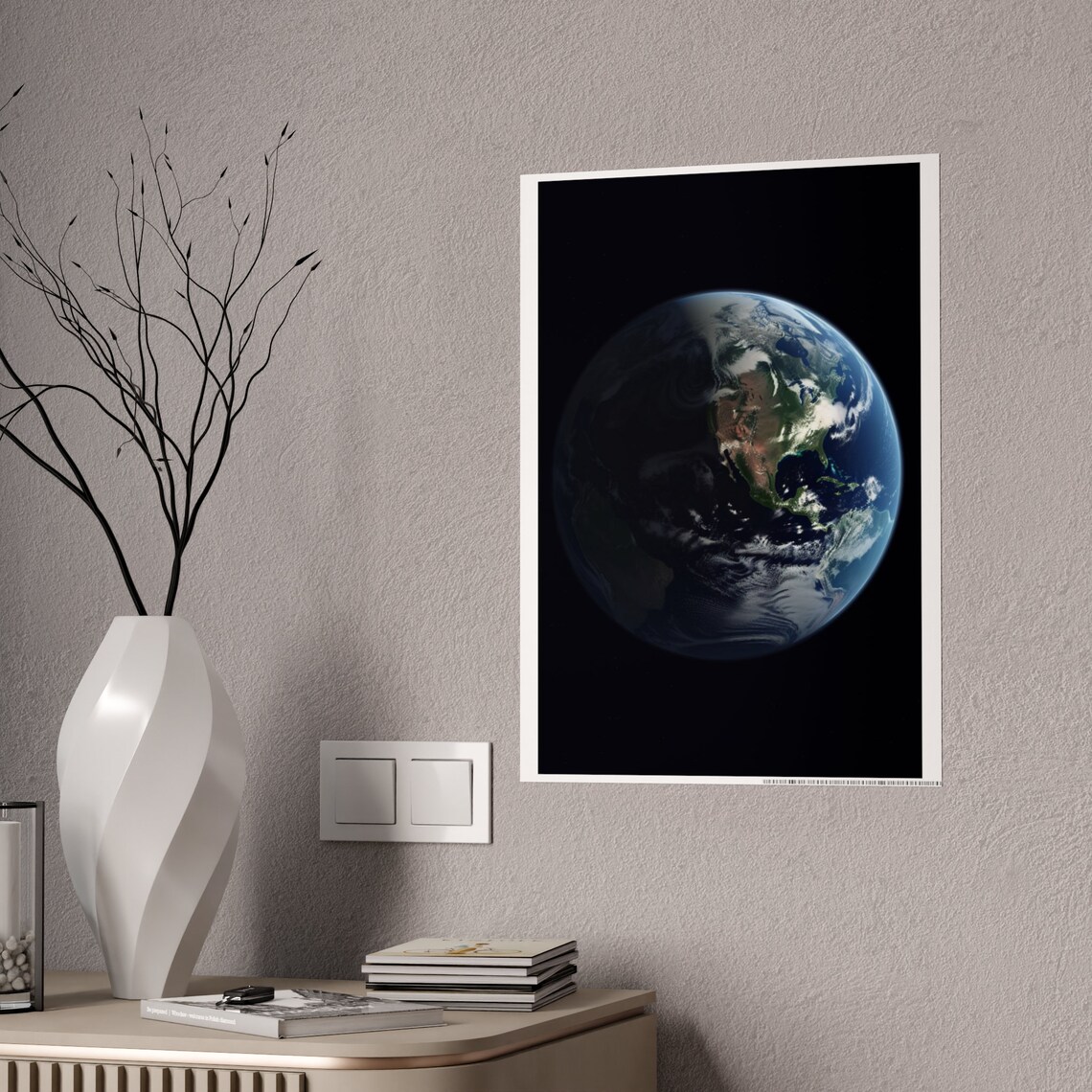 Earth Poster, Celestial Space Decor Gift - Image 5