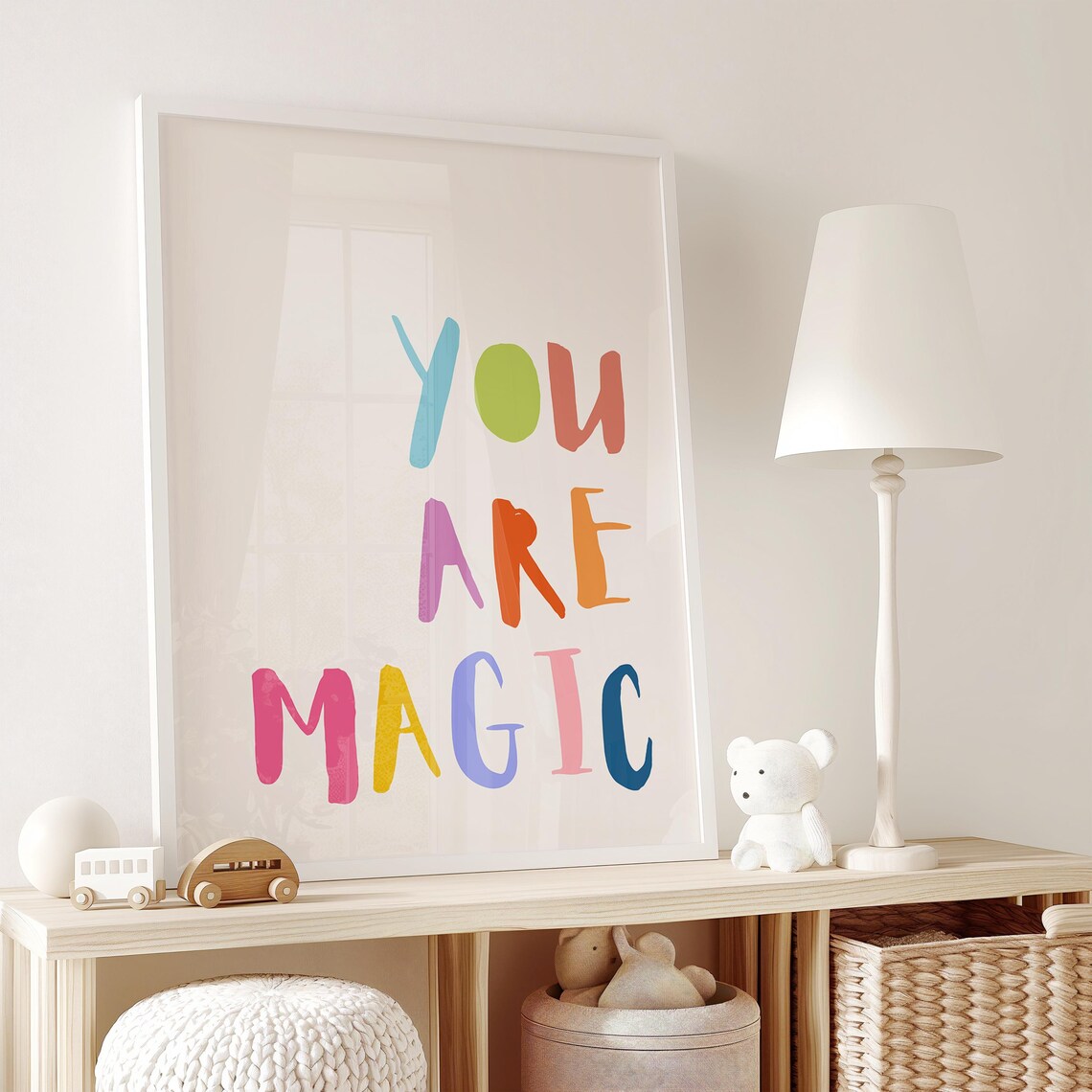 You Are Magic Kids Room Inspirational Art Print - Image 2