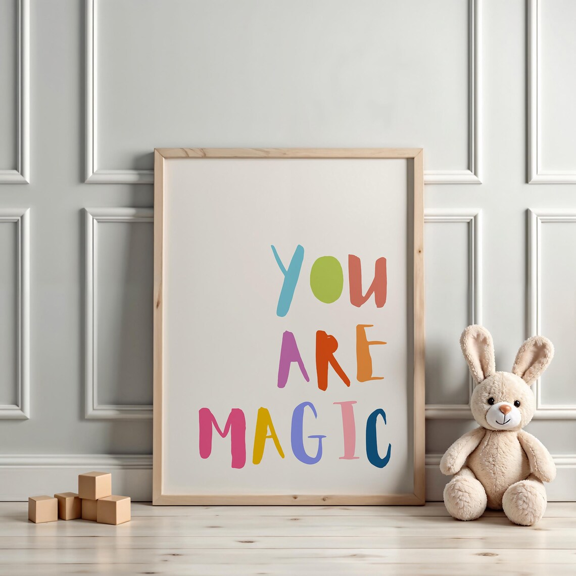 You Are Magic Kids Room Inspirational Art Print - Image 3