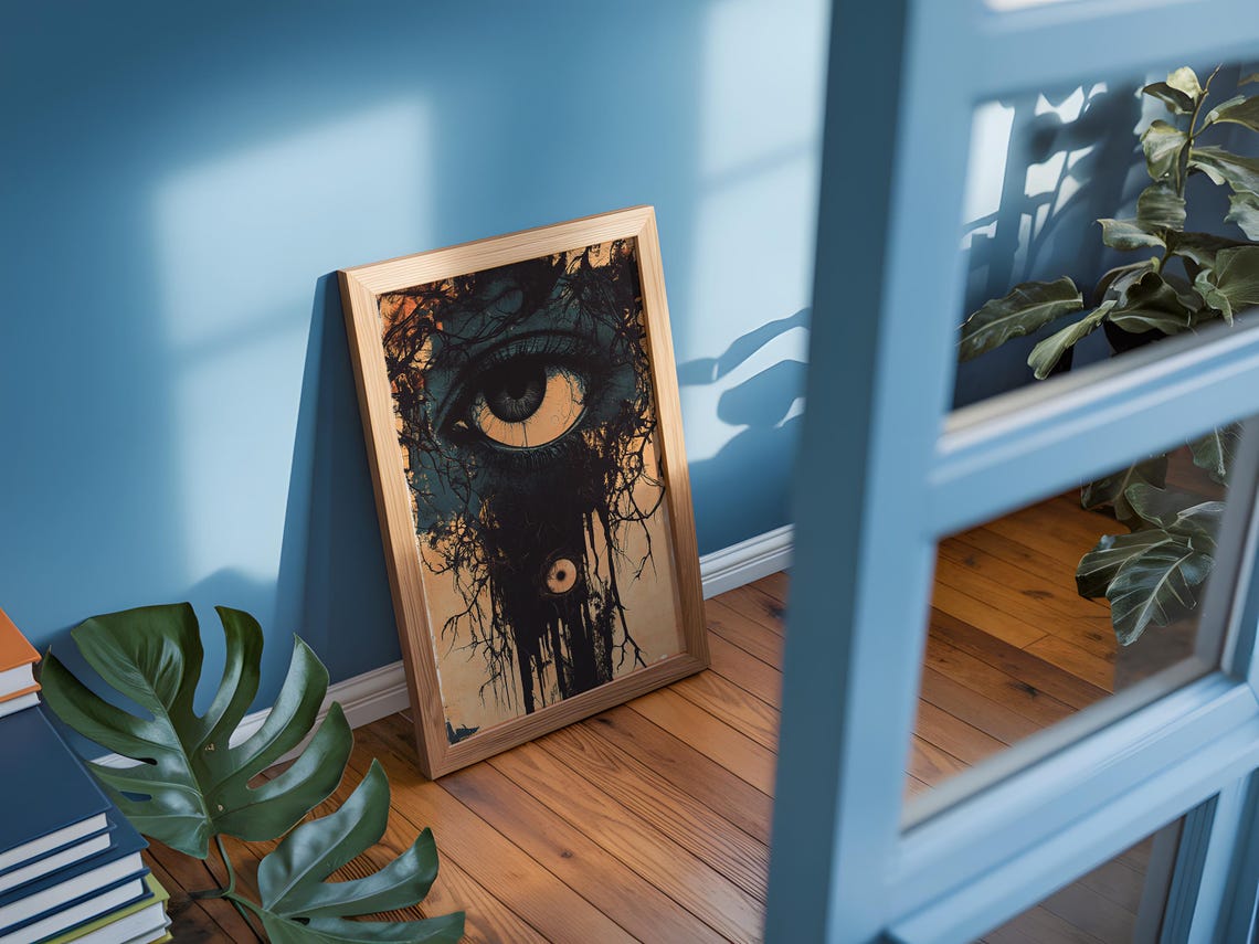 Mystic Single Eye Dark Surreal Occult Esoteric Gothic Poster - Image 3