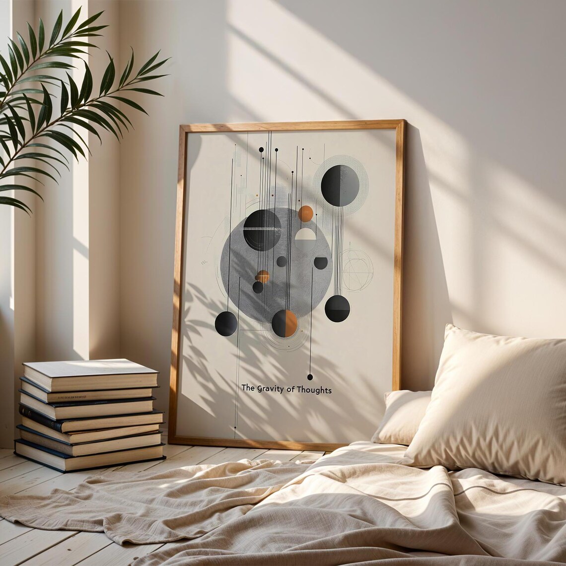 The Gravity of Thoughts Cosmic Abstract Geometric Space Art Poster