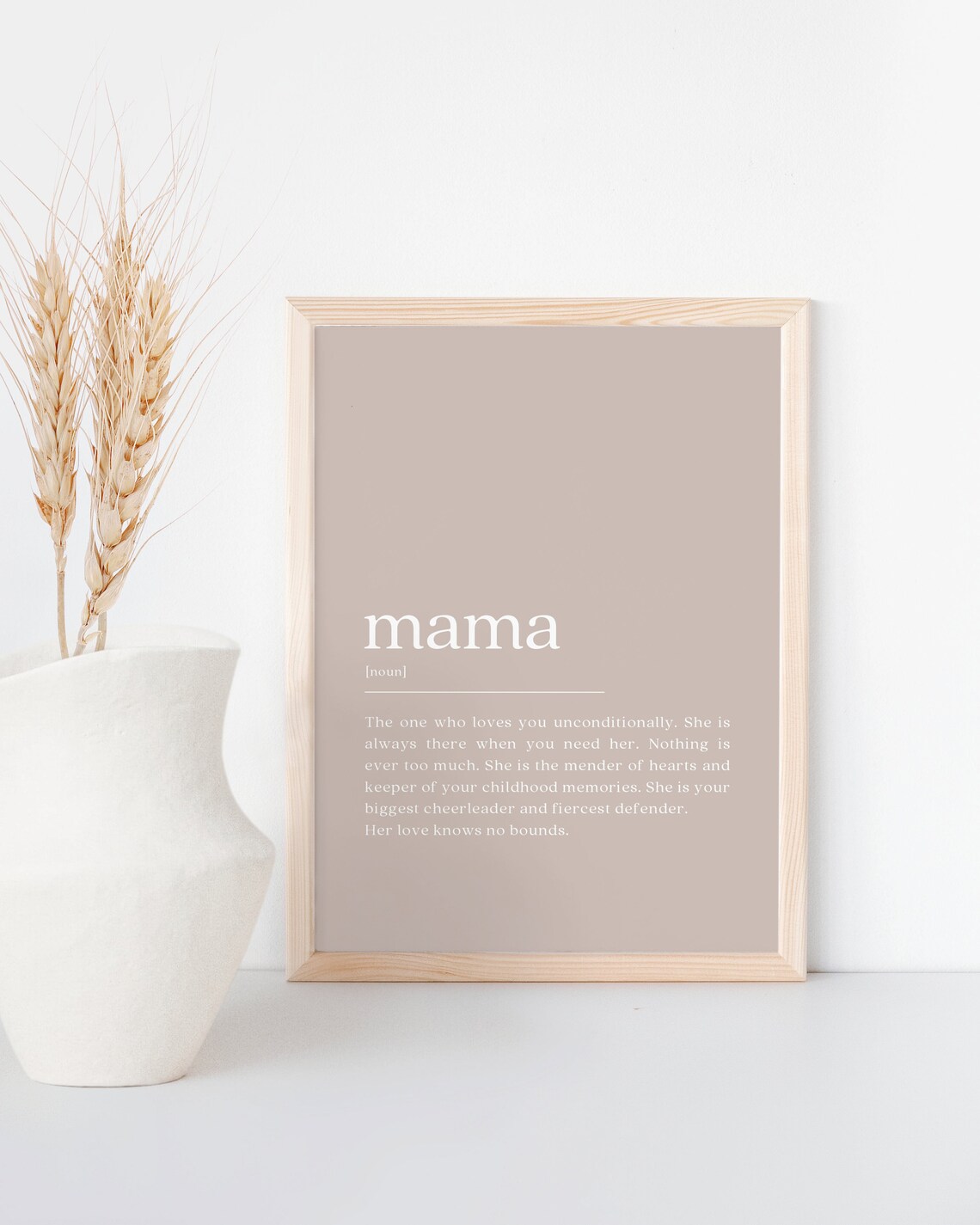 Mama Definition - Minimalist Mothers Day Gift