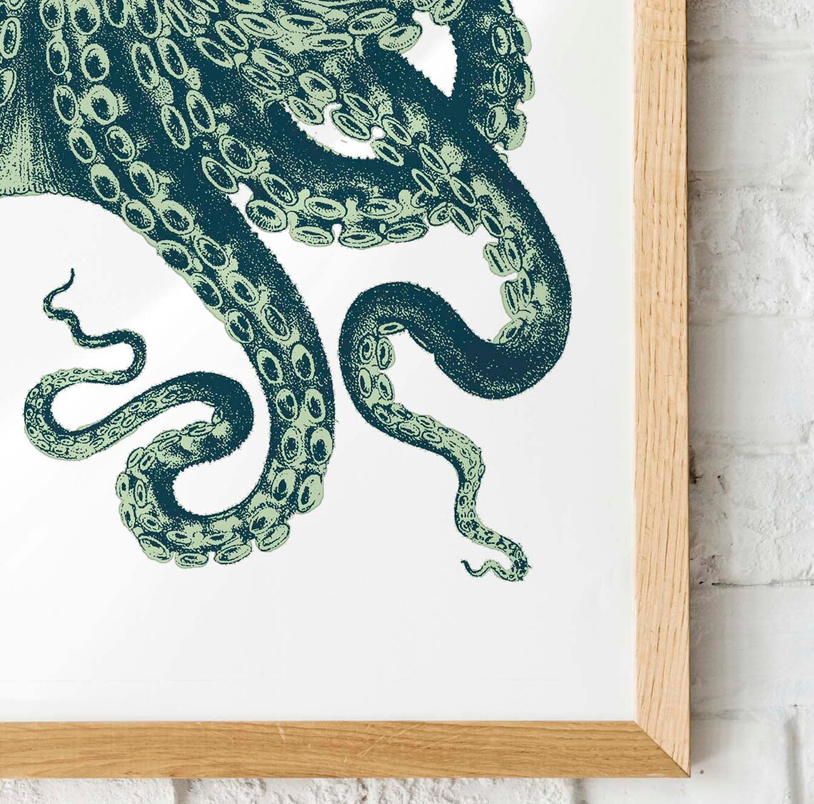 Kraken Octopus Art Print, Ocean Sea Life - Image 2