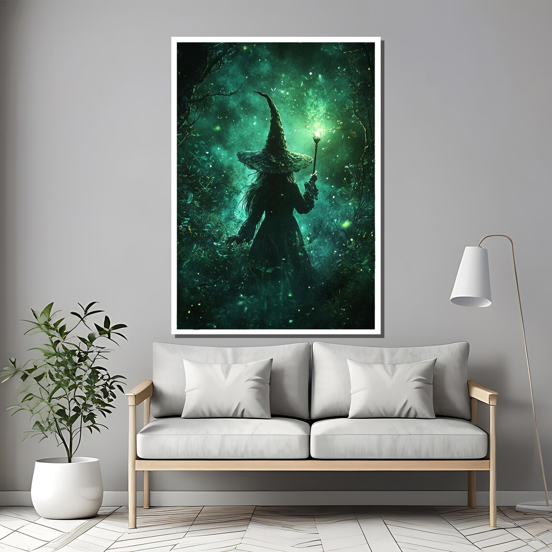 Mystical Witch Painting Enchanting Gift For Fantasy And Magic Lovers - Image 2