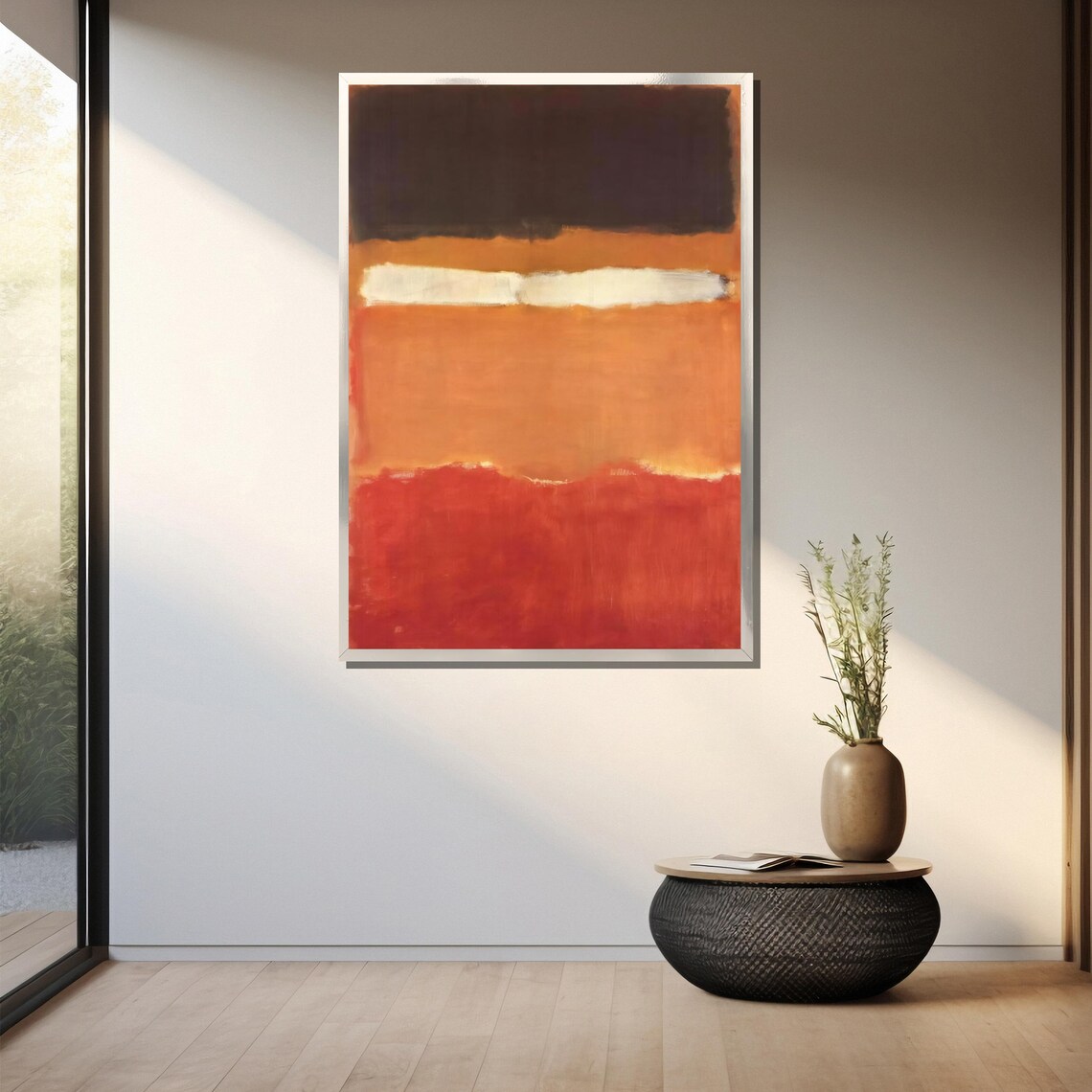 Mark Rothkos Earthy Orange And Brown Abstract Painting A Timeless Contemporary Art Gift For Modern Spaces - Image 3