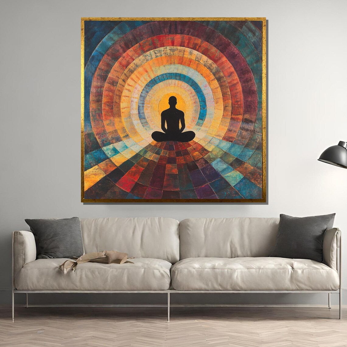 Abstract Meditation Painting, Mindfulness And Inner Peace